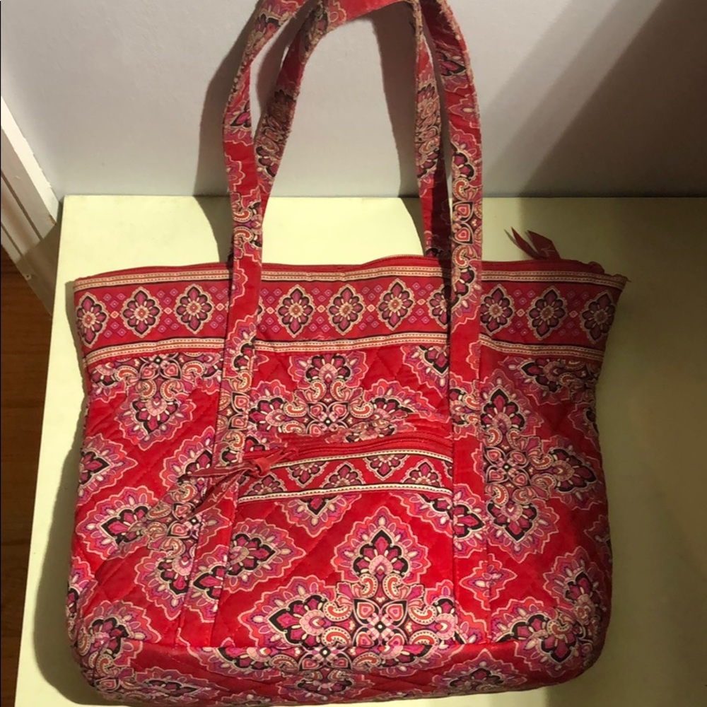 Vera Bradley Red Paisley Tote